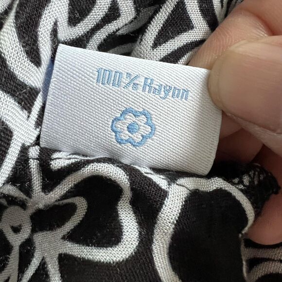 blue ginger Swim Cover Up Women XL Black Tunic V-Neck Lace Pineapple Hawaiian - Picture 10 of 12